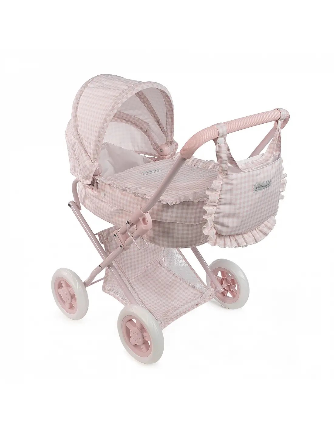 CARRO MUÑECAS TOM VICHY ROSA PASITO A PASITO » ¡Comprar Ahora!