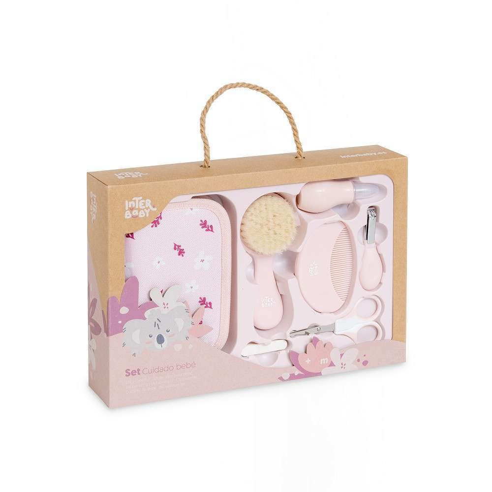 SET NECESER RECIÉN NACIDO KOALA ROSA INTERBABY